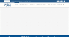 Desktop Screenshot of pricelawfirmtx.com